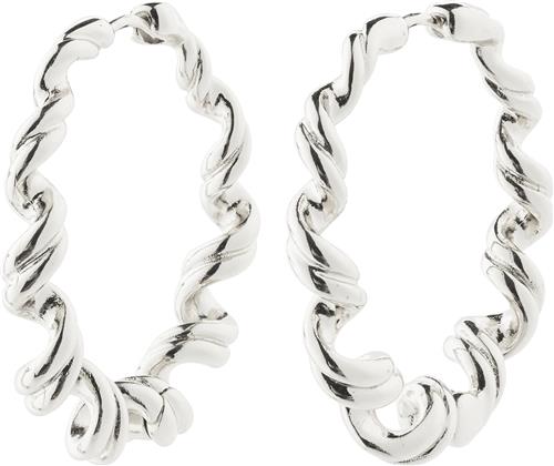 Se Pilgrim Larisa Recycled Earrings Silverplated one size - Creoler hos Magasin ved Magasin