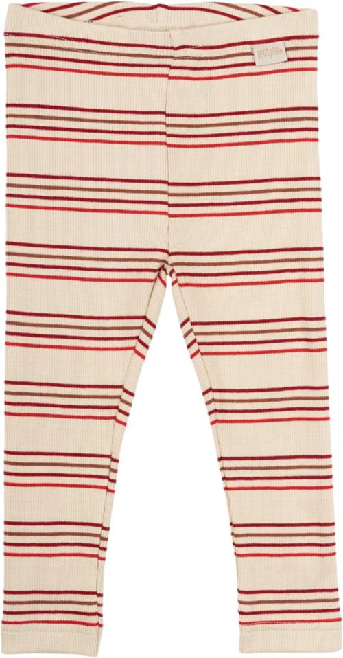 PETIT PIAO Legging Modal Multi Striped Str 92 cm - Chili Pepper Mult Leggings Bomuld hos Magasin