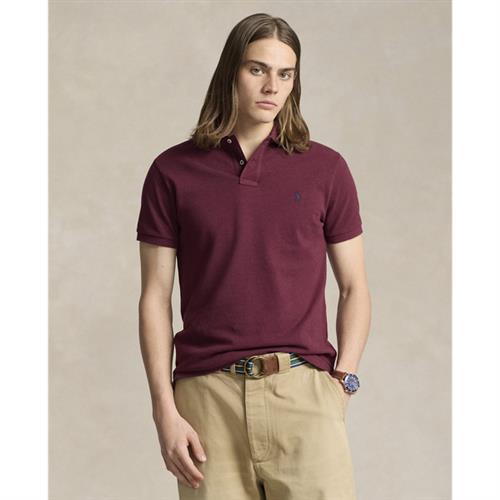 Polo Ralph Lauren Basic Meshssl-knt Mand Vintage Port Heather/c7587 Kortærmede Poloer Slim Fit Str S - Bomuld hos Magasin