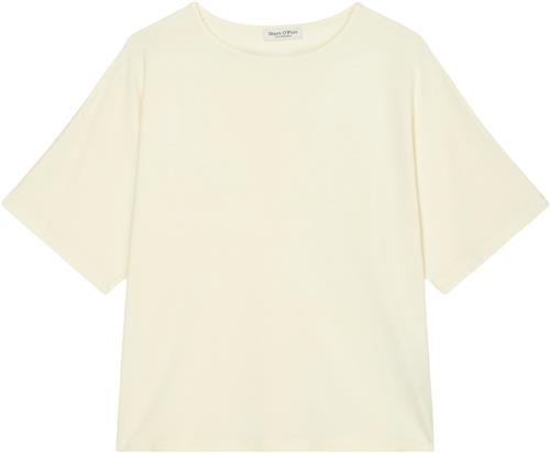 Se Marc O’Polo Tshirt, cut on Sleeve Kvinde Off White Kortærmede T-shirts Str XS - hos Magasin ved Magasin