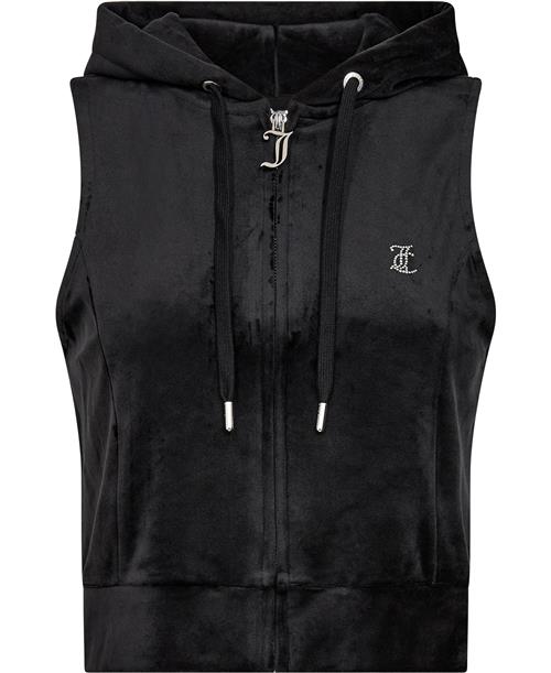 Se Juicy Couture Gilly Velour Gilet Kvinde Black Toppe Str XS Velour - hos Magasin ved Magasin