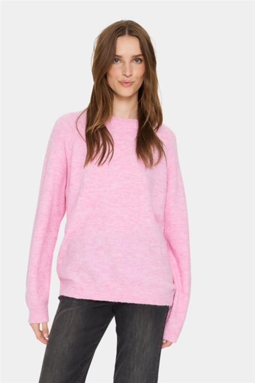 Se Saint Tropez Garbiesz Pullover Kvinde Chateau Rose Sweaters Loose Fit Str XS - hos Magasin ved Magasin