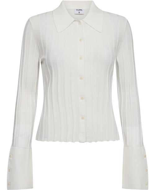 Filippa K Knitted Shirt Kvinde Snow White Sweaters Str XS - hos Magasin