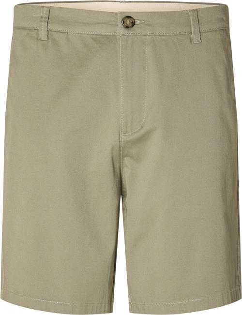 Se Selected Homme Slhregular Bill Flex Shorts Noos Mand Vetiver Chino Shorts Regular Fit Str S - Bomuld hos Magasin ved Magasin