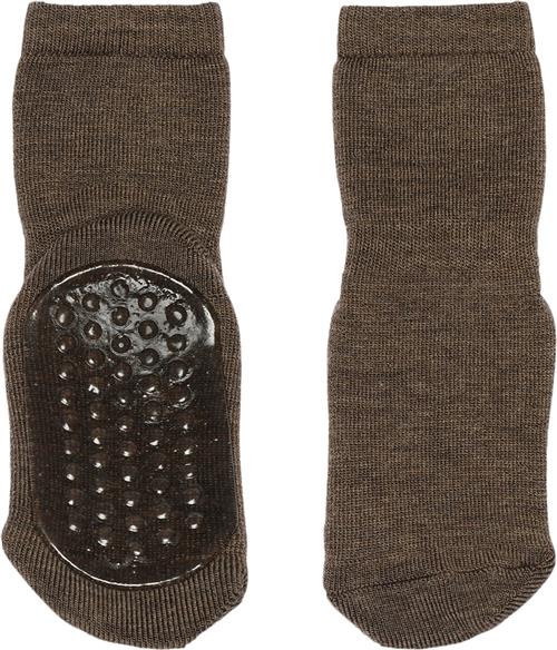 Se mpKids Wool Socks Anti-slip Str 25/28 - Brun Strømper hos Magasin ved Magasin