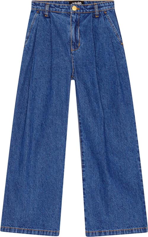 Molo Aeisha Str 8 år / 128 cm - Blå Jeans Bomuld hos Magasin