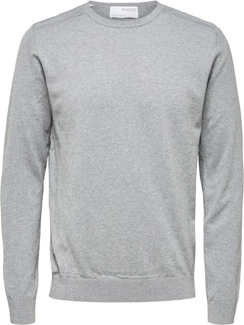 Selected Homme Slhberg Crew Neck B Noos Mand Grå Sweaters Str XXL - hos Magasin