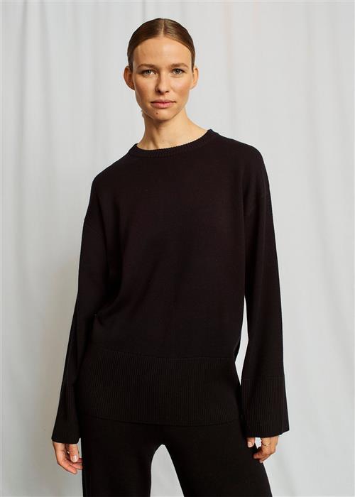 Bruun & Stengade BS Adalyn Knitwear Kvinde Black Sweaters Str XS - hos Magasin