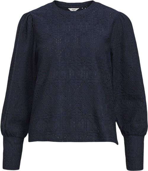 Object Objfeodora L/S TOP Noos Kvinde Sky Captain/col Toppe Regular Fit Str XS - hos Magasin