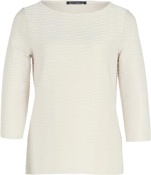 Betty Barclay Shirt Kurz 3/4 Ar Kvinde Pastel Sand Langærmede Bluser Str 48 - hos Magasin