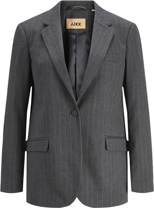 Se JJXX Jxana Mary Brushed REG Blazer TLR S Kvinde Dark Grey Melange/light Grey Blazere Regular Fit Str XS - hos Magasin ved Magasin