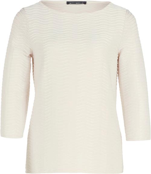 Betty Barclay Shirt Kurz 3/4 Ar Kvinde Pastel Sand Langærmede Bluser Str 46 - hos Magasin