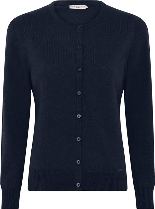 Micha Cardigan_ Elaine Cashmere Kvinde Navy Cardigans Str XL Cashmere - hos Magasin