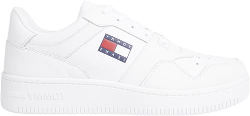 Tommy Hilfiger Tommy Jeans Retro Basket Mand White Sneakers Str 46 - Polyurethan hos Magasin