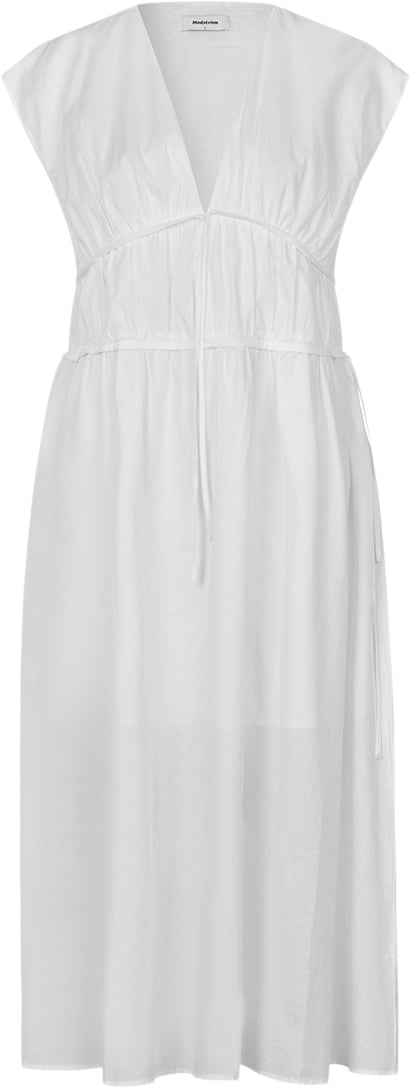 Modström Indiamd Dress Kvinde Soft White Maxi Kjoler Str XS - hos Magasin