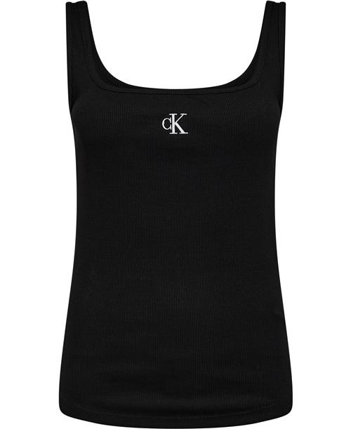 Se Calvin Klein CK RIB Tank TOP Kvinde Beh Tanktoppe Str L - hos Magasin ved Magasin