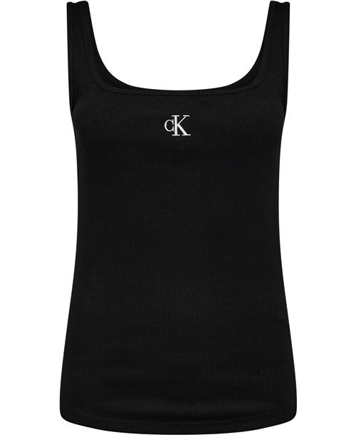 Se Calvin Klein CK RIB Tank TOP Kvinde Beh Tanktoppe Str M - hos Magasin ved Magasin