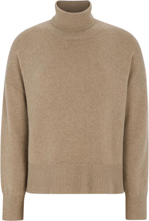 Se Soft Rebels Srluni Rollneck Knit Kvinde Oatmeal Melange Cardigans Loose Fit Str S - hos Magasin ved Magasin