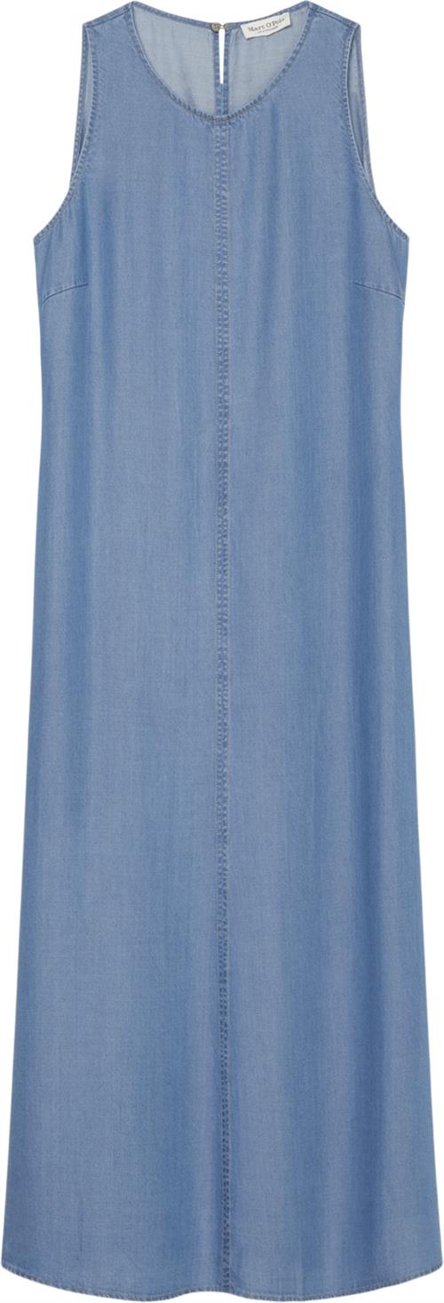 Marc O’Polo Dress, Midi Style, Feminine Silhoue Kvinde Washed Sky Maxi Kjoler Str 34 - hos Magasin