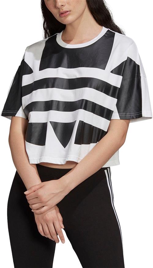 Se adidas Large Logo Cropped Tshirt 42 - Trænings T-shirts Bomuld hos Magasin ved Magasin