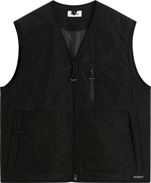 Soulland Clay Vest Mand Sort Veste Str S/M - Polyester hos Magasin