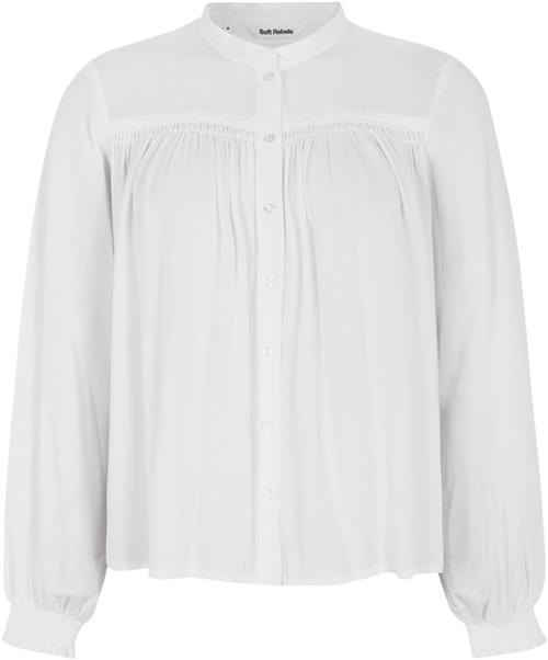 Soft Rebels Sralori Shirt Kvinde Snow White Langærmede Bluser Str XL - hos Magasin