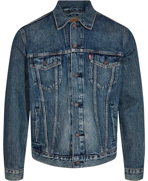 Levi's THE Trucker Jacket Broadway TE Mand Mørkeblå Denimjakker Str XL - Bomuld hos Magasin