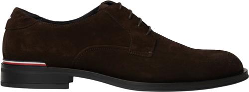 Se Tommy Hilfiger Core RWB Hilfiger Suede Shoe Mand Dark Coffee Business Sko Str 40 - hos Magasin ved Magasin