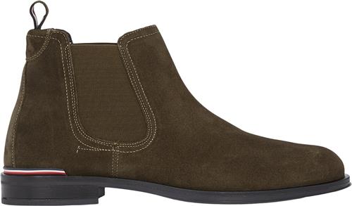 Tommy Hilfiger Core RWB Hilfiger Suede Chelsea Mand Warm Military Chelsea Boots Str 40 - hos Magasin