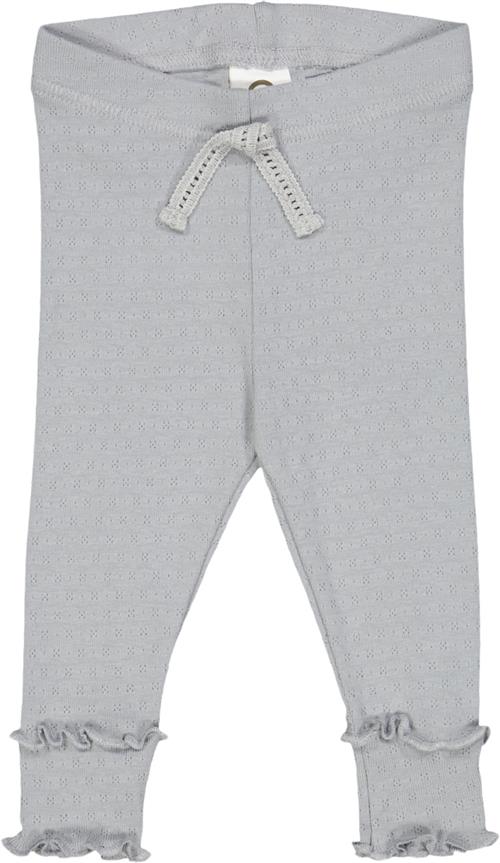 Müsli by Green Cotton Pointelle Leggings Baby Str 74 - Jasmin Blue Leggings Bomuld hos Magasin