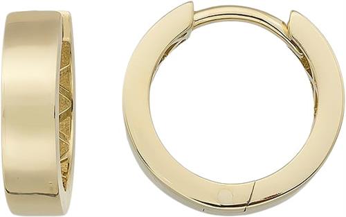 Gold Essentials by P Gold Creoler 11mm 8 kt. ONE SIZE - Creoler hos Magasin