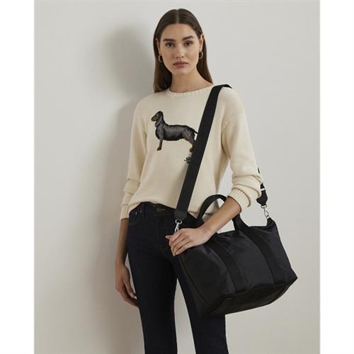 Se Lauren Ralph Lauren Refined Nylon/webstevie TP Zp-tte- One size - Skuldertasker hos Magasin ved Magasin