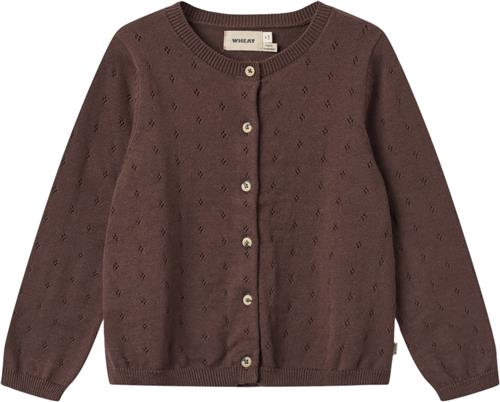 Wheat Strik Cardigan Maia Str 3 år / 98 cm - Lilla Toppe Bomuld hos Magasin