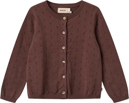 Wheat Strik Cardigan Maia Str 4 år / 104 cm - Lilla Toppe Bomuld hos Magasin