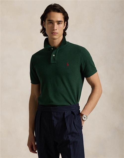 Polo Ralph Lauren Basic Meshssl-knt Mand Scotch Pine Heather/c3961 Kortærmede Poloer Slim Fit Str L - Bomuld hos Magasin