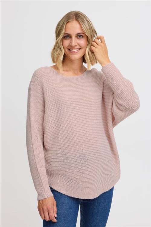 Se Fransa Freretta PU 3 Kvinde Peachskin Melange Sweaters Loose Fit Str XL - hos Magasin ved Magasin