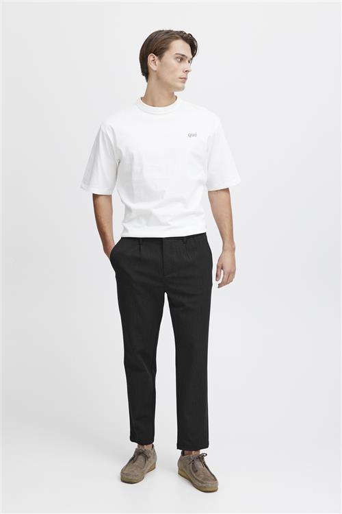 Casual Friday Cfmarc Performance Pants With Pleat Mand Dark Grey Melange Habitbukser Relaxed Fit Str 36/32 - hos Magasin