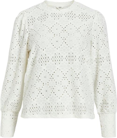 Se Object Objfeodora L/S TOP Noos Kvinde Cloud Dancer Langærmede Bluser Str L - hos Magasin ved Magasin