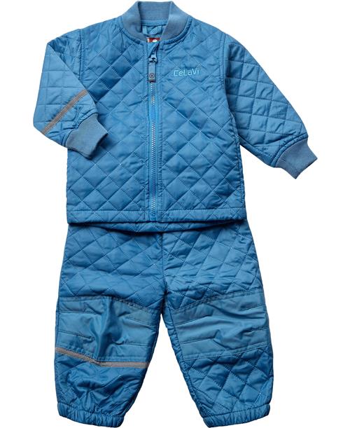 CeLaVi Basic Thermal set Solid Str 86 - Blue Termosæt- & Dragter hos Magasin