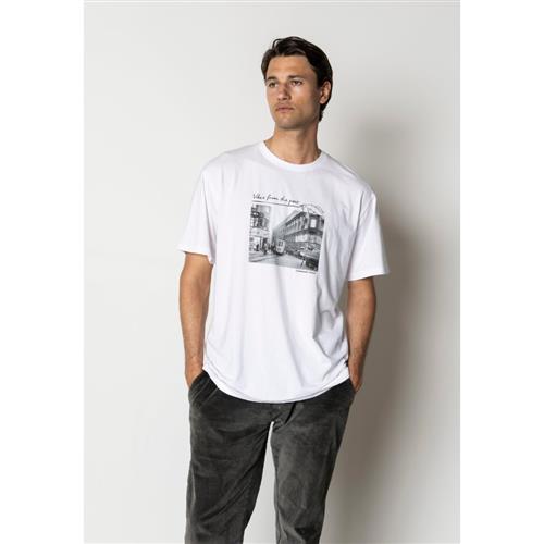 Clean Cut Copenhagen Old Copenhagen Tshirt Mand White Kortærmede T-shirts Str XXXL - Bomuld hos Magasin