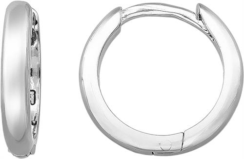 Se Lush Lush Jewelry Simple Round Creoler 11mm Sølv ONE SIZE - Creoler hos Magasin ved Magasin