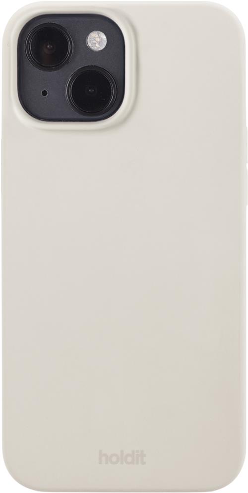 HoldIt Silicone Case Iphone 15 Light Beige 76x13x140 mm - Mobil Covers hos Magasin