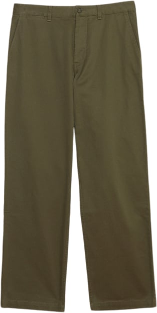 Wood Wood Silas Classic Trousers Mand Olive Chinos Str 28 - Bomuld hos Magasin