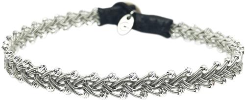 Se BeChristensen Maria Facet Silver Beads Black M (18-19cm) - Kædearmbånd Med Vedhæng hos Magasin ved Magasin