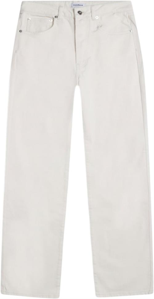 Woodbird Maria Off White Jeans Kvinde Off White Straight Jeans Str 31 / 33 - Bomuld hos Magasin