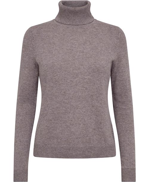 Se Christian Berg Kkarita ML - 100% Cashmere Kvinde Taupe Mel Sweaters Str L Cashmere - hos Magasin ved Magasin