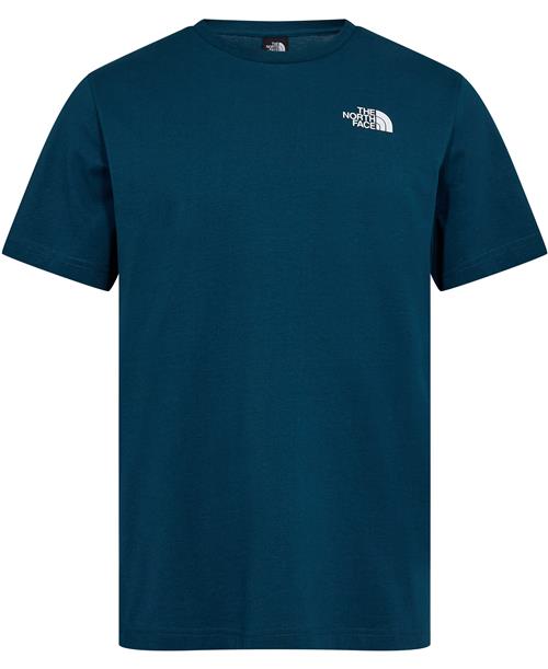 The North Face M Vertical SS TEE Midnight Petrol Mand Midnight Petrol Kortærmede T-shirts Str S - Bomuld hos Magasin