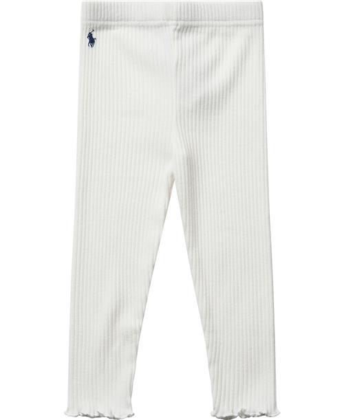 Polo Ralph Lauren Cotton RIB Knitrib Legging-pn-lgg Str 18 mdr / 80 cm - Deckwash White Bukser hos Magasin