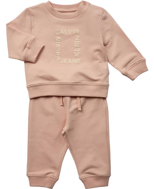 CK Kids Newborn Inst. Grid Logo Flock HWK SET Str 68 - Tfc Bukser hos Magasin