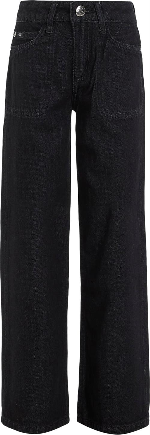 Calvin Klein High Rise Wide leg Jeans Str 10 år - 1by Jeans Bomuld hos Magasin